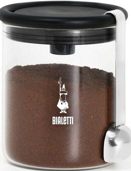 BIALETTI Kaffeedose, Glas, Kunststoff, (2-tlg), für Kaffee, Inhalt: 250 g