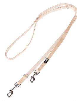 TIAKI Hundeleine Mesh, beige - 200 cm lang, 15 mm breit