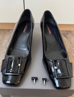 Original Prada Lack Pumps Schuhe Gr 38 Schwarz - Bielefeld