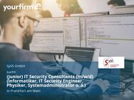 (Junior) IT Security Consultants (m/w/d) (Informatiker, IT Security Engineer, Physiker, Systemadministrator o. ä.) - Frankfurt (Main)
