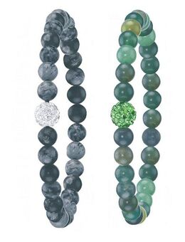 Firetti Armband Set Multipack Schmuck Geschenk Armschmuck Armketten Edelstein (Set), mit Edelsteinen