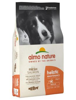 12 kg Almo Nature Holistic zum Sonderpreis! - Medium Adult Lachs & Reis