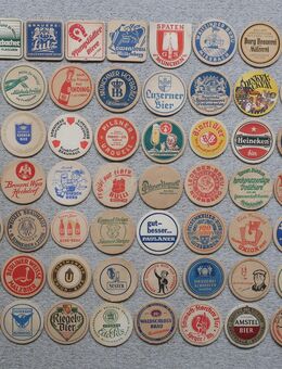 Bierdeckelsammlung 1366 Stück 50er Jahre bis 2000er Jahre - Niddatal
