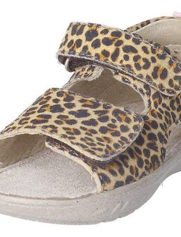 PEPINO by RICOSTA Banu WMS: mittel Lauflernschuh, Sandalette mit Klett und Animal Print, Größenschablone zum Download