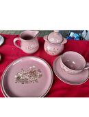 Romantisches Kaffeeservice in Rosa in 48143