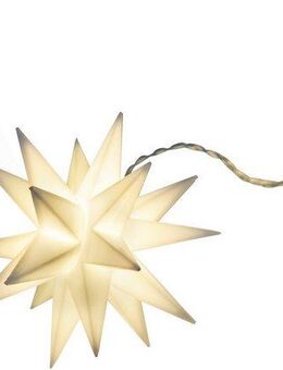 näve LED-Lichterkette Fairy Lights, Weihnachtsdeko, Länge Ges. ca. 740 cm, Zuleitung 500 cm, 9-flammig, mit 9 Sternen in 3D Optik, Outdoor Weihnachtslichterkette, IP44