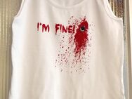 Tanktop Damen "I'm fine!" - Blaustein