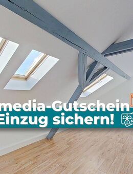***500 €-Multimedia-Gutschein zum Einzug sichern!***: Sanierte, charmante 3-Zimmer-Dachgeschosswohnung mit Tageslichtbad! - Aschersleben
