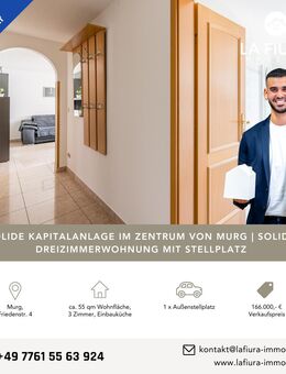 Kapitalanlage | Vermietete Dreizimmerwohnung im Ortszentrum von Murg - Murg