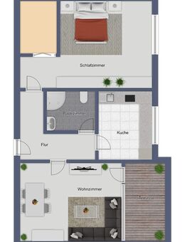 Zwei Zimmer mit Wohlfühlcharakter in Wolbeck - Münster