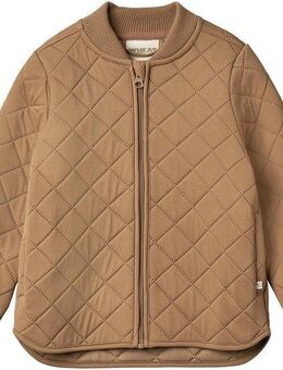 WHEAT Outdoorjacke Loui mit cooler Steppung und praktischen Daumenlöchern, hinten länger