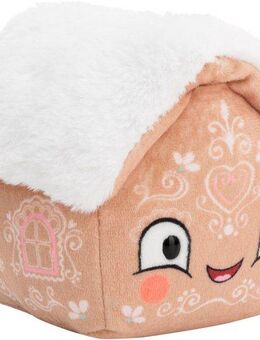 Nici Plüschfigur Winter, Lebkuchenhaus, 15 cm, enthält recyceltes Material