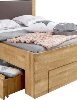 Home affaire Stauraumbett Bernett, aus massiver Buche, mit Stauraumschubladen