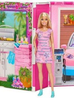 Barbie Puppenhaus Mitnehmhaus, inklusive einer Barbie Puppe