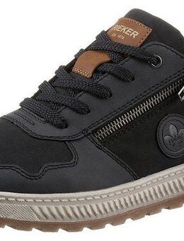Rieker Sneaker Freizeitschuh, Halbschuh, Schnürschuh mit Kontrastbesatz
