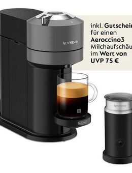 NESPRESSO Kapselmaschine Vertuo Next ENV 120.GY von DeLonghi, Dark Grey