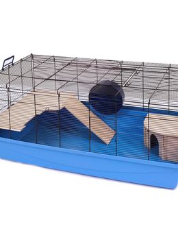Skyline Nagerkäfig Barney - hellblau: L 100 x B 56 x H 46 cm