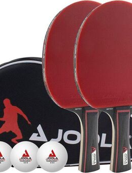Joola Tischtennisschläger Tischtennis-Set Duo Pro (Set, 6-tlg., mit Bällen, mit Tasche)