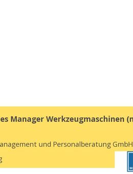 KAM als Sales Manager Werkzeugmaschinen (m/w/d) - Nürnberg