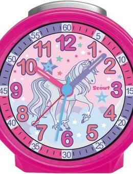 Scout Quarzwecker Pferdewecker, Friends, 280001046 Kinderwecker, Geschenkidee, Kinderzimmer,Schulanfang, Pferd,Lernwecker
