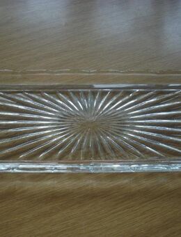 Bleikristall Platte/Servierplatte/Kuchenplatte 36x15,5cm - Furth