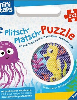 Ravensburger Puzzle Plitsch-Platsch-Puzzle Meerestiere, 10 Puzzleteile