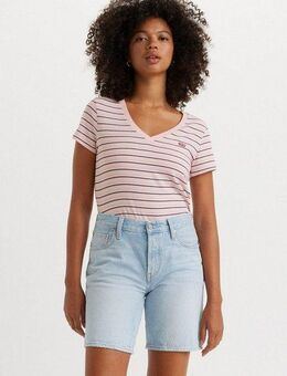 Levi's® V-Shirt PERFECT VNECK mit Mini-Batwing-Logostickerei