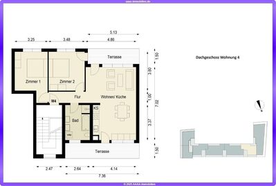 DG mit Terrasse, Rendite 3,29 %