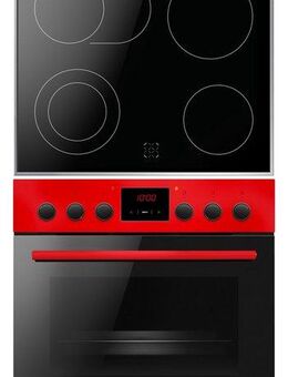 Amica Elektro-Herd-Set EHC 12920 R, mit Backauszug, Ofen mit 11 Programmen und zweistufig ausziehbaren Backblechschienen.