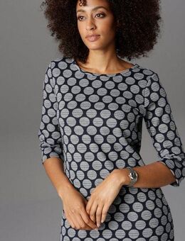 Aniston SELECTED Jerseykleid mit Punkten & Streifen