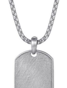 Firetti Kette mit Anhänger Schmuck Geschenk Edelstahl Halsschmuck Halskette Dog Tag Ice