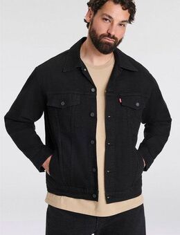 Levi's® Plus Jeansjacke BIG TRUCKER mit Knopfleiste und Brusttaschen