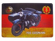 Tolles Blechschild Simson AWO 700 Gespann Motorrad Biker 20x30 cm - Berlin