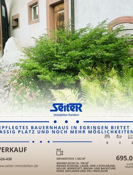 Gepflegtes Bauernhaus in Egringen bietet massig Platz und noch mehr Möglichkeiten - Efringen-Kirchen