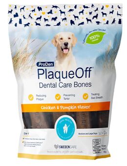 ProDen PlaqueOff Dental Care Bones - Huhn & Kürbis (482 g)