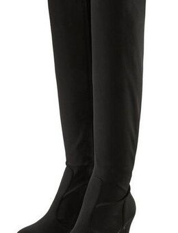 LASCANA Belle Affaire High-Heel-Stiefellette mit Plateau, Overkneestiefel mit langem Schaft, Slouchy Boots