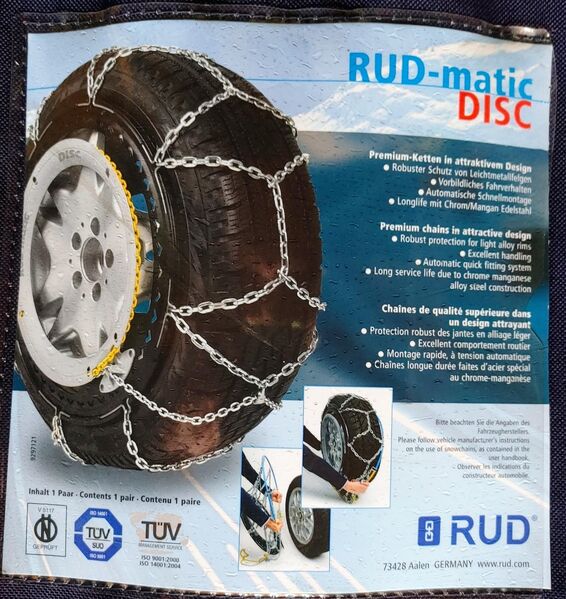 RUD-matic Disc Schneeketten 47193 // für 15-16