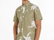 Tommy Hilfiger Kurzarmhemd LARGE TROPICAL PRT SHIRT kontrastfarbener Blumenprint