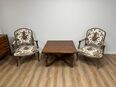 alte Polsterstühle mit Tisch und Sofa Sitzgruppe Sessel Stuhl ant in 88131
