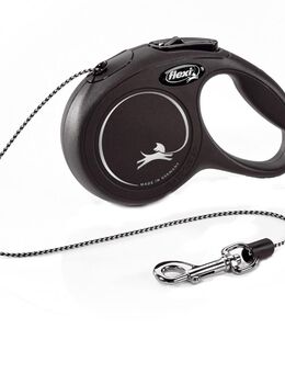 Katzenleine flexi Cat New Classic Seil-Leine - schwarz