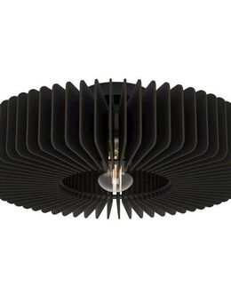 EGLO Deckenleuchte PALOMBAIA, ohne Leuchtmittel, Deckenlampe, Wohnzimmerlampe aus Holz, E27 Fassung, Ø 50 cm