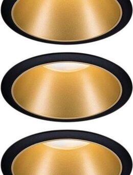 Paulmann LED Einbauleuchte Cole, Dimmfunktion, LED wechselbar, Warmweiß, Deckenspots, 3er Set