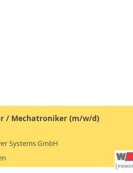 Elektroniker / Mechatroniker (m/w/d) - Wolfhagen