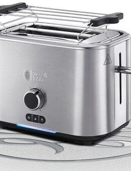 RUSSELL HOBBS Toaster Velocity 24140-56, 2 kurze Schlitze, für 2 Scheiben, 2400 W, spart wertvolle Zeit