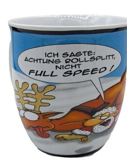 Lustiger Kaffeebecher Full Speed Hösti Becher Weihnachtstasse, Weihnachtsbecher, Weihnachtsmann - Berlin