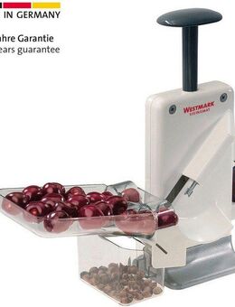 WESTMARK Entsteiner Steinomat, Aluminium, Edelstahl, entkernt 2 Kirschen auf einmal - Entkernleistung bis zu 20 kg/h