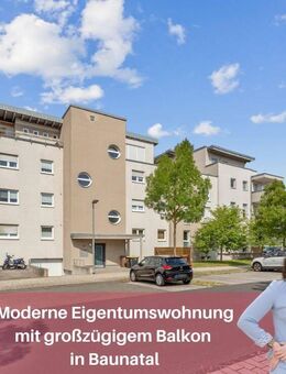 Eigentumswohnung mit großzügigem Balkon, TG-Platz und Fahrstuhl in beliebter Wohnlage - Baunatal