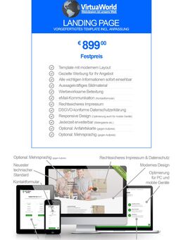 Professionelle Landing Page zum Festpreis - Strehla