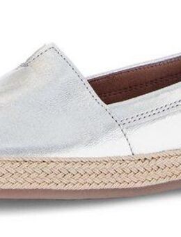 Gabor Slipper, Schlupfschuh, Bequemschuh, Flats mit jutebezogenem Plateau