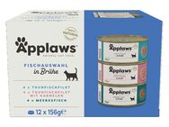 Sparpaket Applaws in Brühe 24 x 156 g - Mixpaket Fisch (3 Sorten)